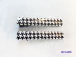 Houndtooth Print Hair Clips