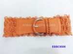 Elastic Belt with Lace Trims