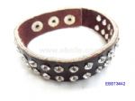 Genuine Leather Bracelet with China A Stones