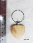 Wooden Heart Keychain