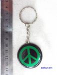 Peace Sign Metal Keychain