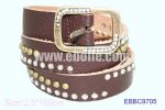 Diamond Genuine Leather Belt