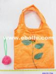 Foldable shopping bag in shape of flower