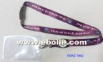 polyester lanyard+PVC pocket