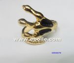 Fashion ring with gold-plated