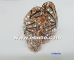 Ring with rhinestones