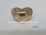 Love ring in heart-shape