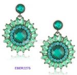 Sun design of hoop earring