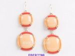Drop resin earring
