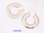 Carved hoop earrings