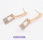 Diamantes inlaid drop earrings