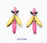 Bee design earrings
