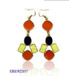 Irregular geometry patterns earrings