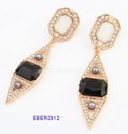 Exaggerated geometry drop earrings