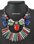 Exaggerated bib resin necklaces