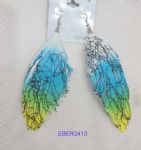 Reticular sexy feather earrings