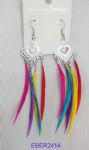 Rainbow color drop earrings