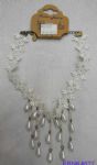 Lace necklace with beads tassel design