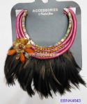 Multilayers feather necklace