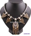Luxurious metal necklace