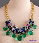 Turquoise diamantes necklace