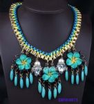 Exaggerated charms necklace