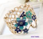 Engraved floral bangle