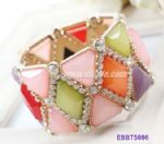 Colorful diamantes resin bangle