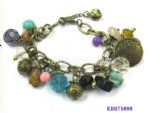 Coin charm bracelet