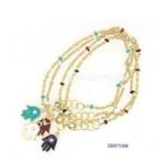 Palm charms four layers bracelet