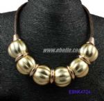 Big metal ball necklace