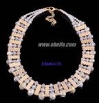 Chunky diamantes bib necklace