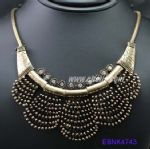Vintage retro metal necklace