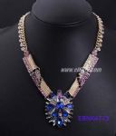 New arrival metal necklace with rhinestones inlaid