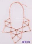 Frame structure stainless steel necklace