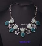 Big water droplets turquoise necklace