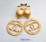 Double letter of 'C'hoop earrings