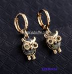 Owl rhinestones earrings