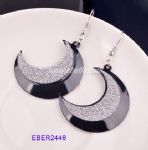 Scrubed moon design earrings