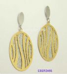 Metal sheet hoop earrings