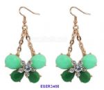 Butterfly crystal drop earrings