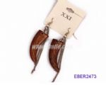 Ox horn design drop earrings
