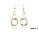 Gold plated hoop earrings