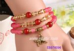 Pink beads bracelet