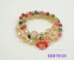 Red lip beads bracelet