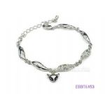 Metal bracelet with fox head charm decoration