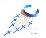 Fashion bangle with cross link decoration