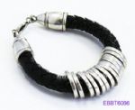 Coin sheet leather bracelet