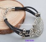 baroque style of men's leather bracelet