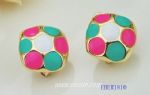 Button earrings